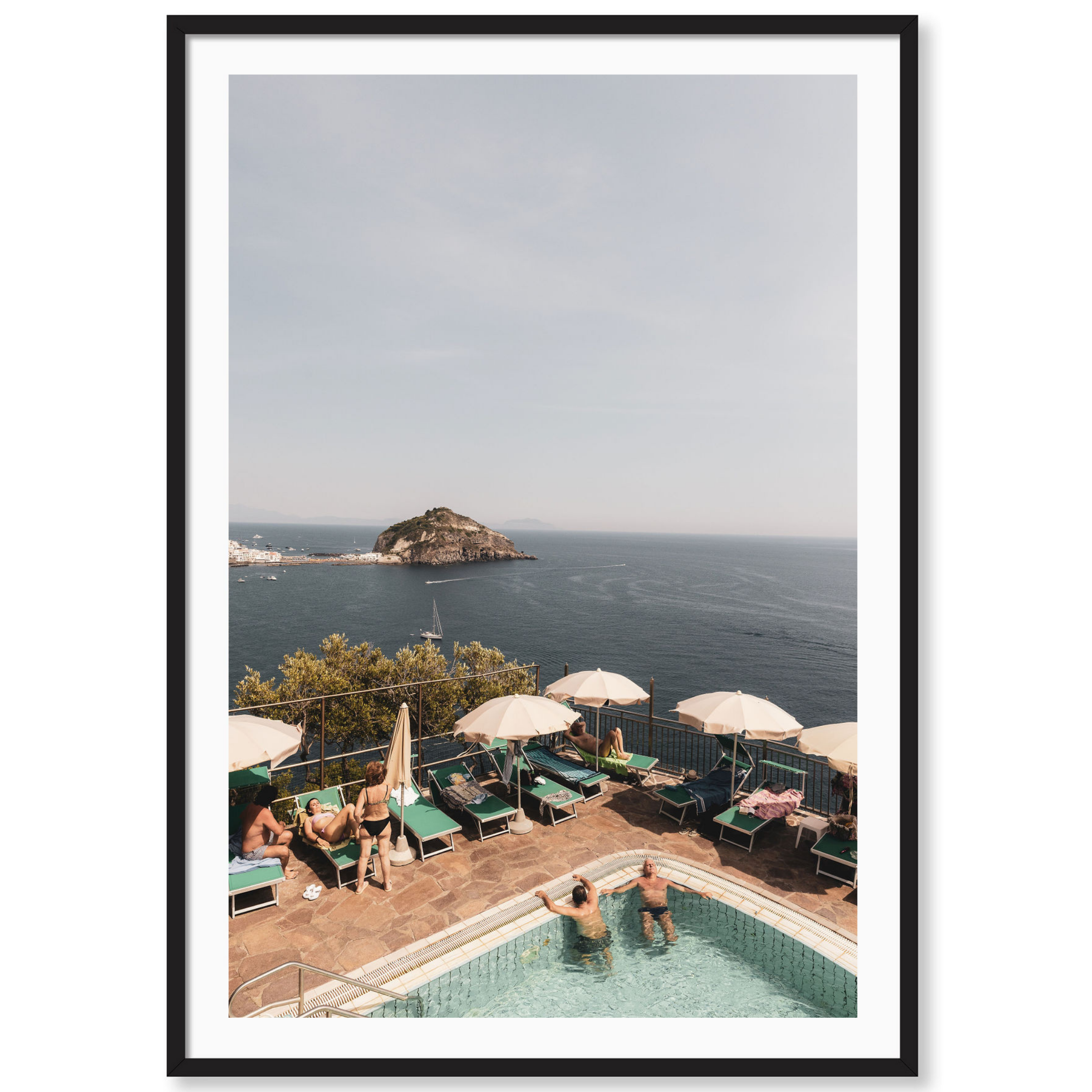 Lounging Poolside in Italy