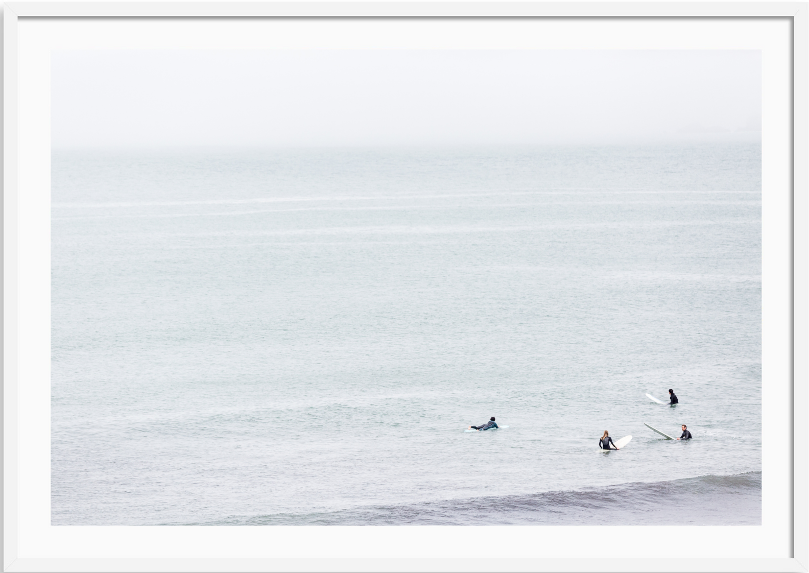 Pacifica Surfers Waiting For a Wave