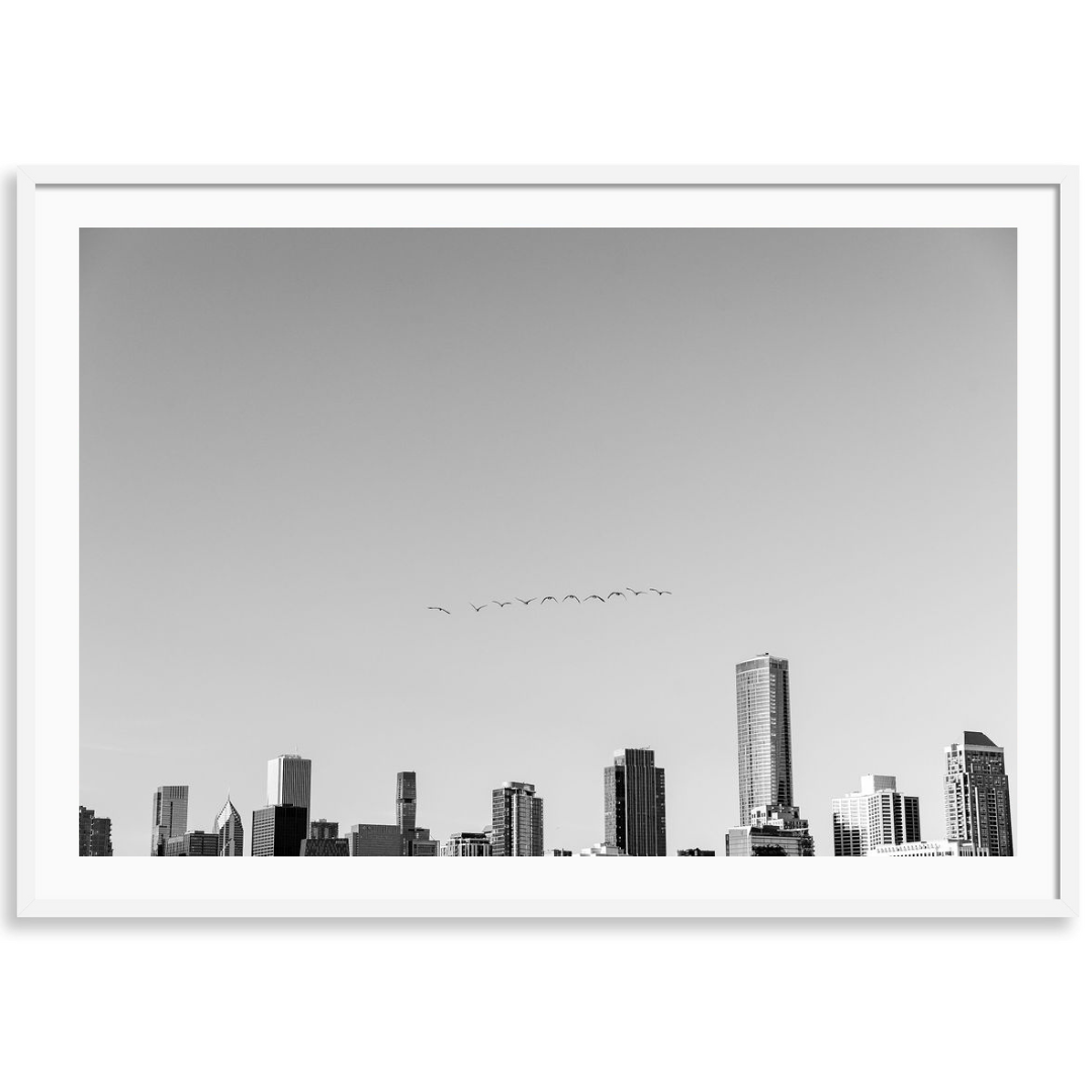 Chicago Skyline in Flight