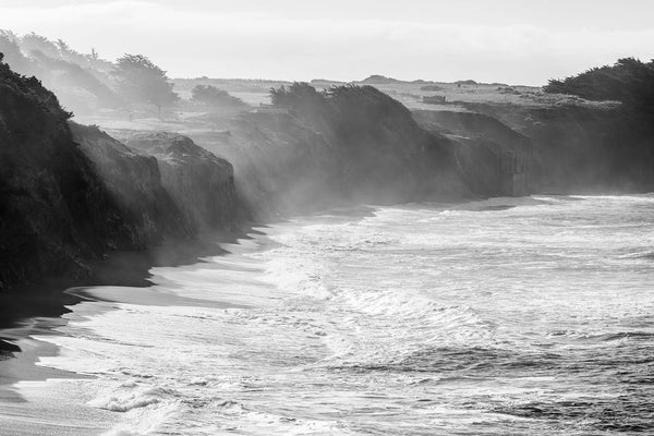 The Sea Ranch Black and White Horizontal | Framed Photography Wall