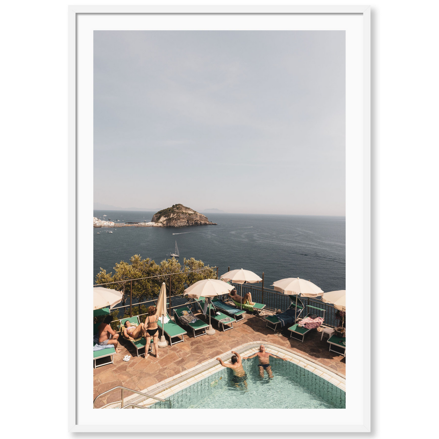 Lounging Poolside in Italy