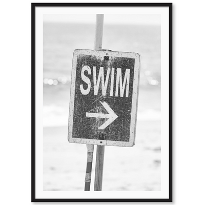 Swim Malibu Back and White