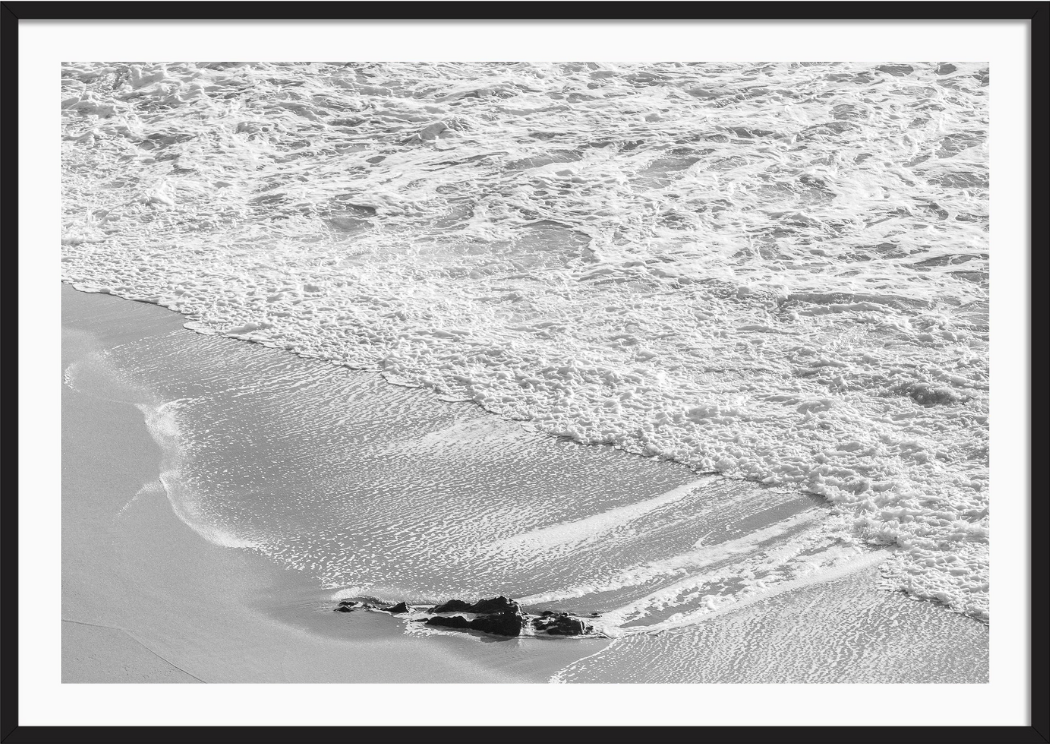 Black and White Shoreline