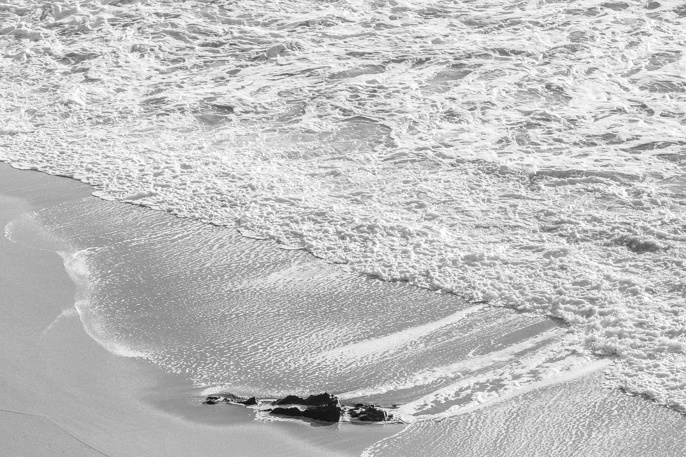 Black and White Shoreline
