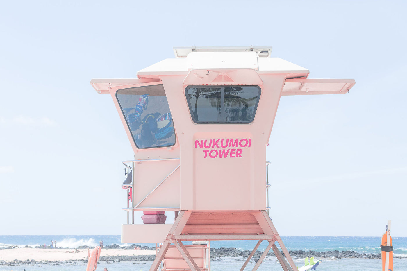 Pink Lifeguard Tower