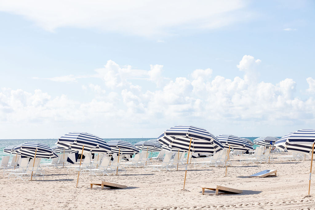 Miami Beach Blue Umbrellas