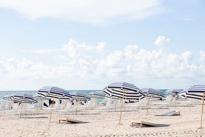 Miami Beach Blue Umbrellas