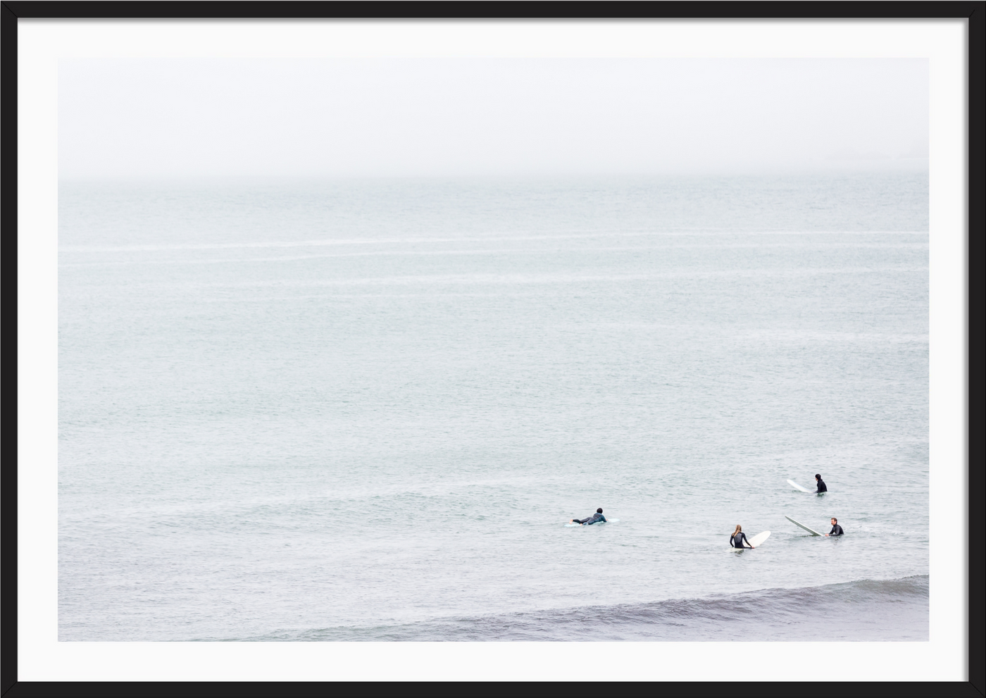 Pacifica Surfers Waiting For a Wave