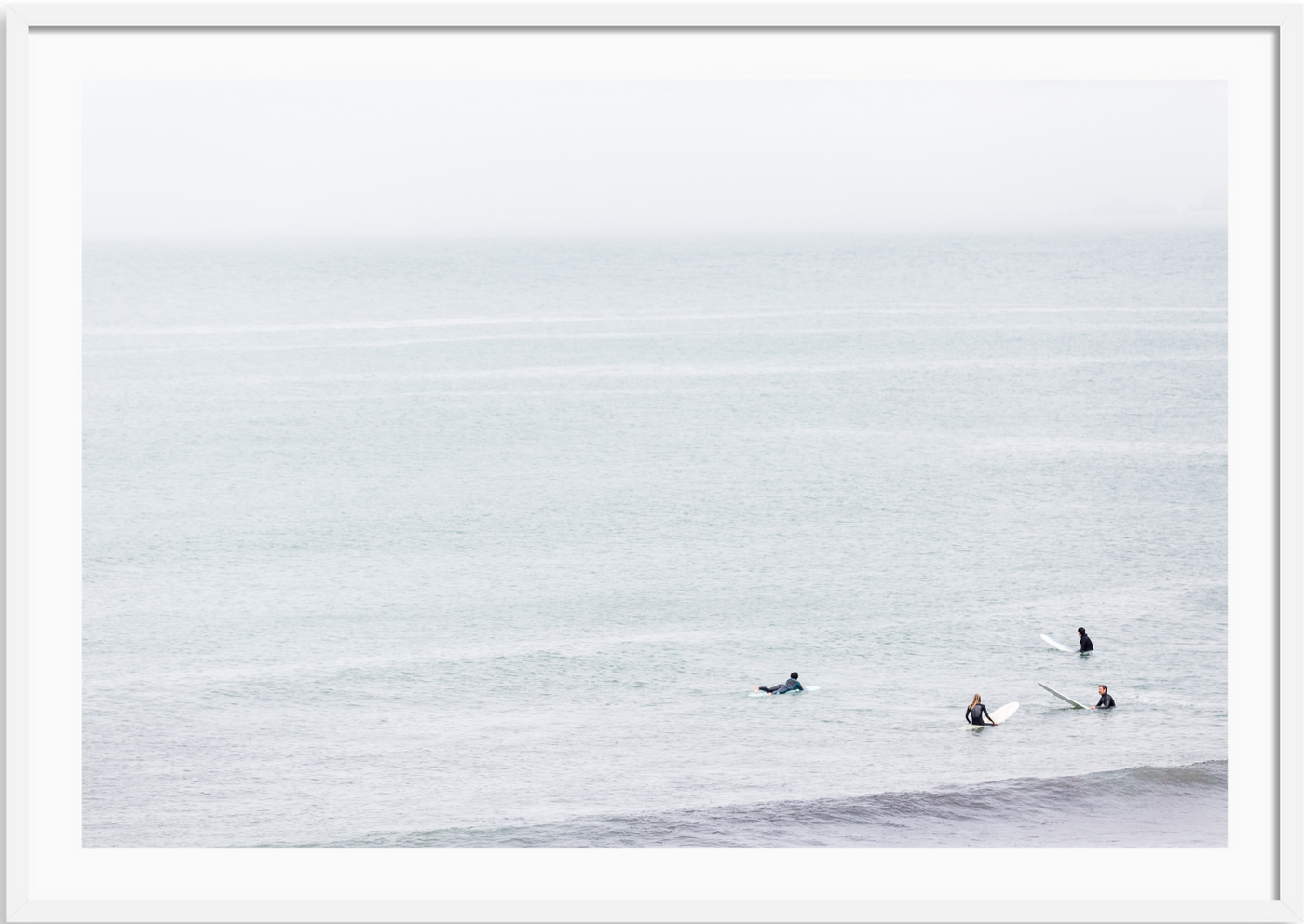 Pacifica Surfers Waiting For a Wave