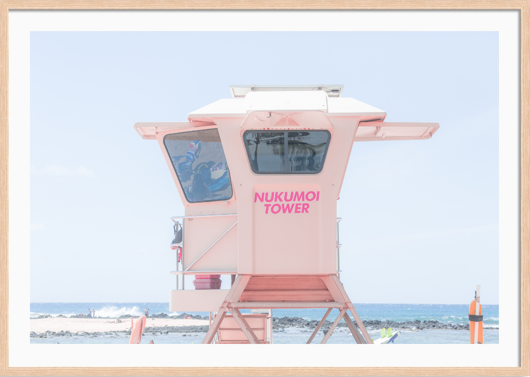 Pink Lifeguard Tower